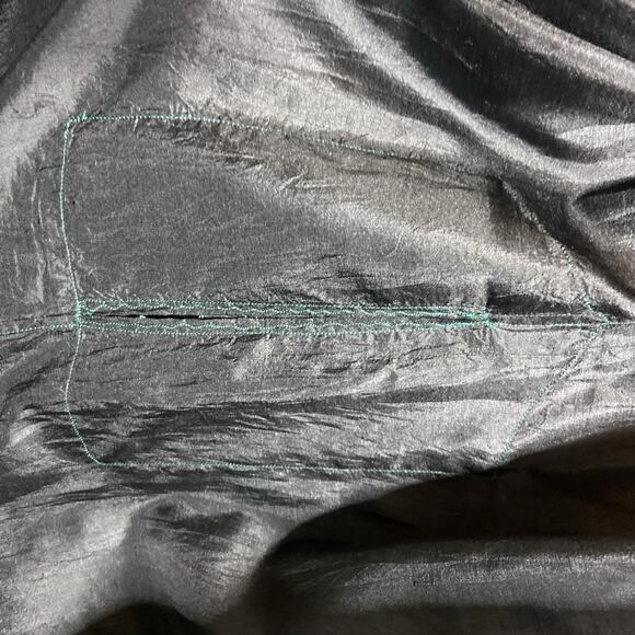 New NWT Injiri India Black Silk Dress Handmade Stitched Hand Embroidered Medium - Picture 13 of 16